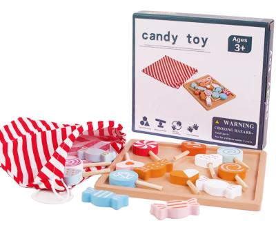 China Wooden Toys Kitchen Toys Intelligence Development Children Kids Play Gift Candy Wooden Set for sale