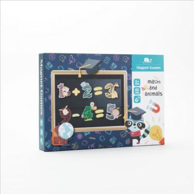 China Eductional Toys Creative Early Childhood Education Paper Puzzle Magnet Sticker Brain Teaser Toy for sale