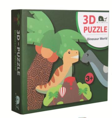 China Children Jurassic Dinosaur Oriented Children's Development Oriented 3D Puzzle Cartoon Intellectual Puzzle Toy for sale