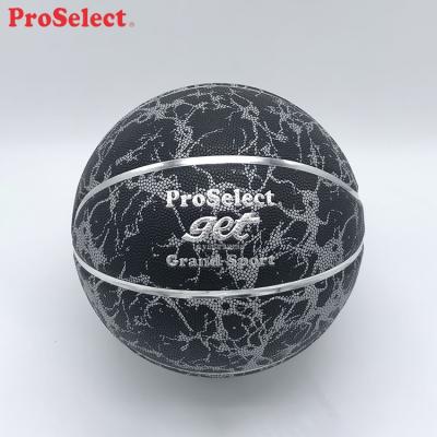 China 7 Gray Groove Art Custom Heavy Luminescent Luminous Basketball for sale