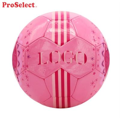 China Wholesale TPU Proselect Custom Design Size 3 Pink Cute Girl TPU Soccer Ball for sale