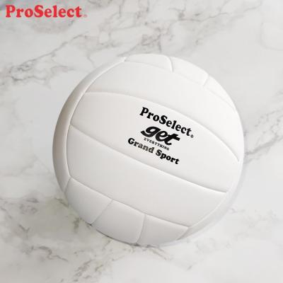 China Proselect PU Quality Indoor Hand Stitch Bladder Beach Volleyball Indoor Practicing Super Soft Butyl Ball For Swim Pool for sale