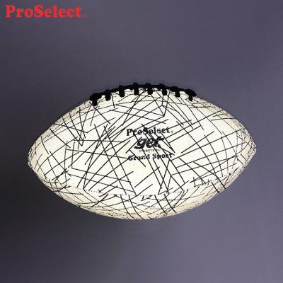 China Special Made New Leather Trending Glow In Dark American Football for sale