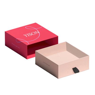 China Recyclable Custom Logo Printed Paper Pull Out Sleeve Kraft Paper Slide Drawer Box With Insert for sale