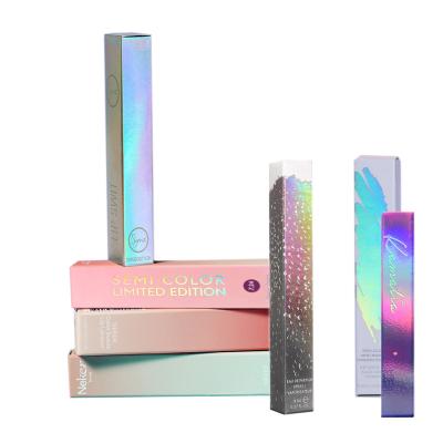 China Recyclable Holographic Lip Gloss Lip Gloss Lip Gloss Packaging Boxes Custom Factory Logo for sale