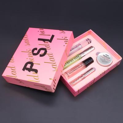 China Recyclable Custom Printed Paper Lipstick Lip Gloss Lip Gloss Packaging Box Holographic Private Label for sale