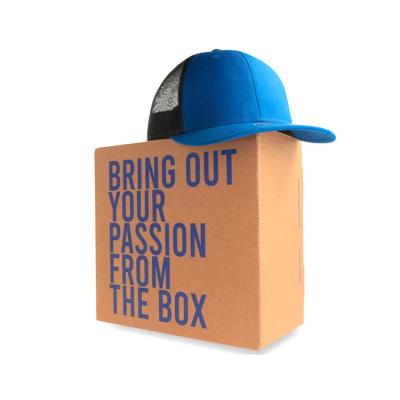 China Cheap Customized Recyclable Printing Paper Hat Box Baseball Cap Hat Packaging Baseball Cap Packaging Box for sale