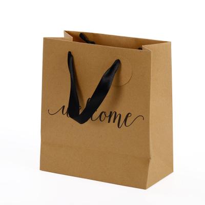 China OEM Wholesale Recycled Retail Brown Paper Bag Mini Small Packaging Materials Factory for sale