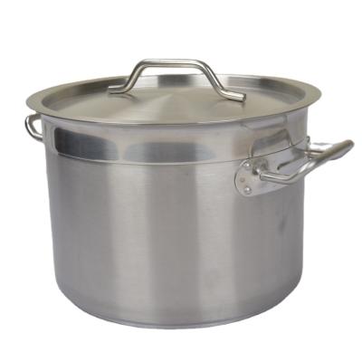 China Residential stainless steel kitchen equipment variety size cookware hotel/restaurant/hotel/restaurant used pot for cooking for sale