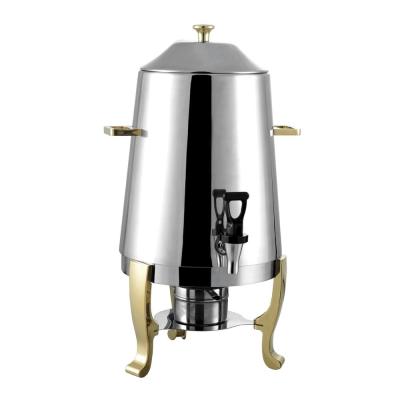 China Save Space 19L Stainless Steel Beverage Dispenser Luxury Hot Milk Tea Coffee Urn For Supply for sale