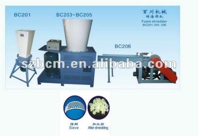 China Foam Crusher Hot Sale Foam Shredder Sponge Machine BC205 for sale