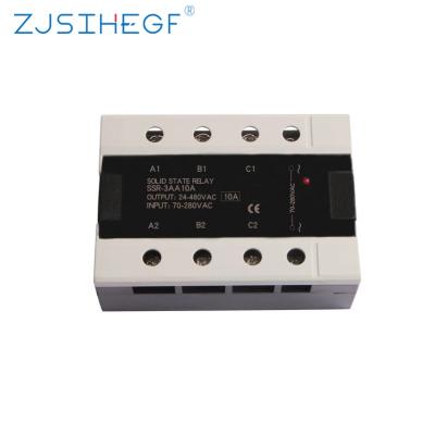 China China Factory Sealed High Quality Three Phases Solid State Relay SSR-10/25/40/60/80/100A AC Control AC 70-280VAC To 24-480VACA for sale