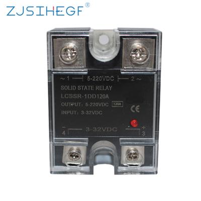 China China Factory Sealed High Quality Solid State Relay SSR-120DD Single Phase DC Control DC Input 3-32VDC to 5-220VDC for sale