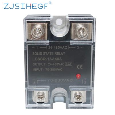 China High Quality Sealed Temperature Controller China Factory Single Phase Solid State Relay AC Control SSR-40AA AC Application for sale