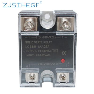 China Temperature Controller China Factory Manufacturer 25A Single Phase Solid State Relay AC Control SSR-AA Sealed Application for sale