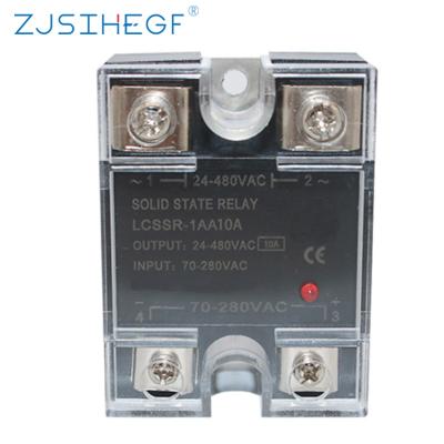 China China Factory Manufacturer Single Phase Solid State Relay Sealed AC Control Temperature Controller AC SSR-10AA Application for sale