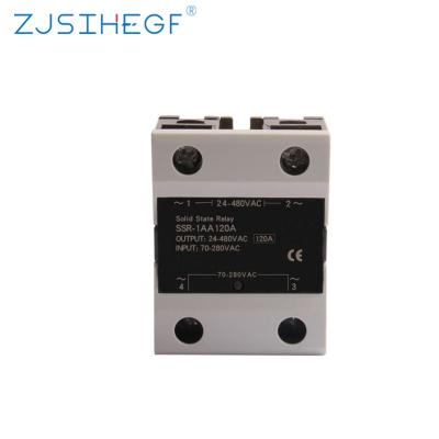 China China Manufacturer New Single Phase Solid State Relay Sealed Type Temperature Controller AC Control SSR-120AA AC Application for sale