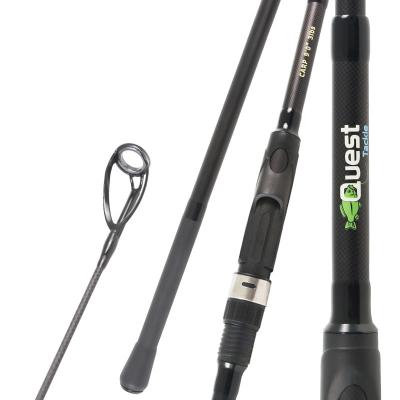 China Carbon XDL High quality 3.9m 2 sections 4.0lb light weight durable telescopic carp carbon fishing rod for sale