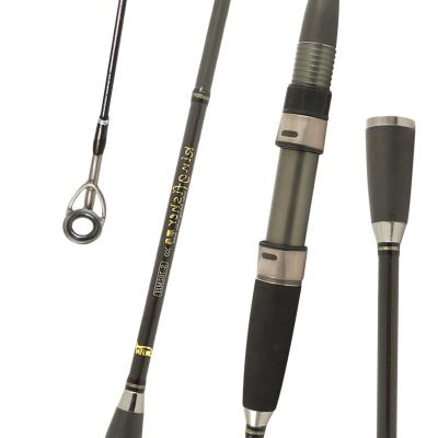 China Carbon XDL Wholesale cheap price 2.4m 2 sections 30T+40T carbon fiber freshwater spinning sea bass fishing rods (old) for sale