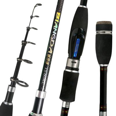 China Carbon XDL New product 2.1m 7 sections carbon fiber travel EVA handle lightweight bolognese fishing pole rod for sale