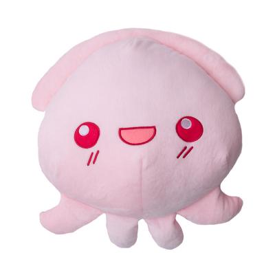 China Children play gift new style cute pink squid stuffed toy cotton pillow cushion cartoon plush toy for sale