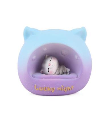 中国 Cute Christmas GIF of Creative Light Bedroom Night Decoration Cat Girl Heart Star Lights 販売のため