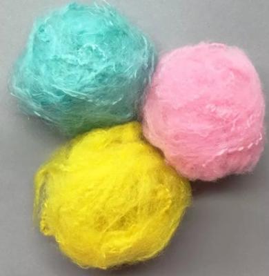 中国 Colored Anti-Warping Recycle Dope Dyed Polyester Staple Fiber 販売のため