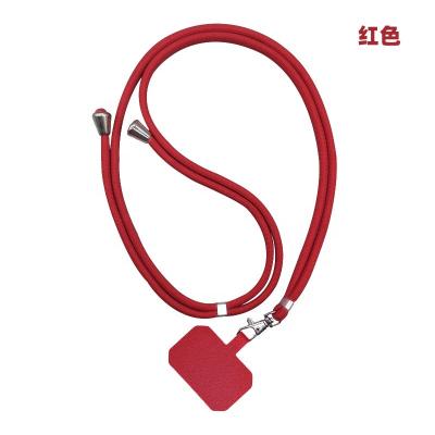 China Red Universal PHONE CASE Phone Lanyard With Adjustable Nylon Neck Strap Cross - Body Patch Nylon Phone Lanyards for sale