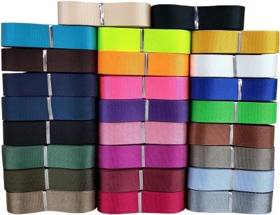 China Durable Nylon Webbing Dog Collar 3/4 Inch 26 Mixed Colors Durable Flat Nylon Webbing Straps For Backpack, Cargo, Pet Leash Or Harness for sale