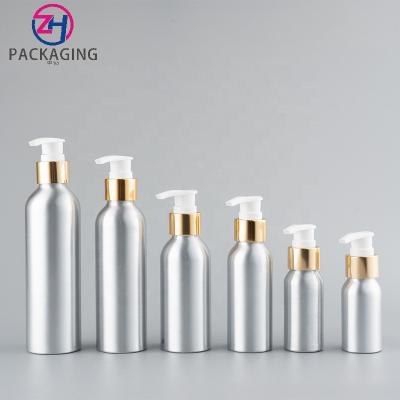 China 50ml 100ml 120ml 150ml 200ml Large Capacity Personal Pump Lotion Shampoo High Quality Skin Care Bottle Aluminum Cosmetic Packaging for sale