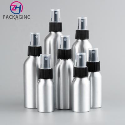 China Hot Sale 30ml 40ml 50ml 80ml 100ml 120ml 150ml 200ml 250ml Personal Skin Care Packaging ZH Factory Aluminum Perfume Spray Bottle With Mist Sprayer for sale