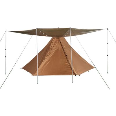 China Camouflage Game Pyramid Sunscreen Waterproof Garden Tent / Indian Canopy Tent Faucet Field for sale