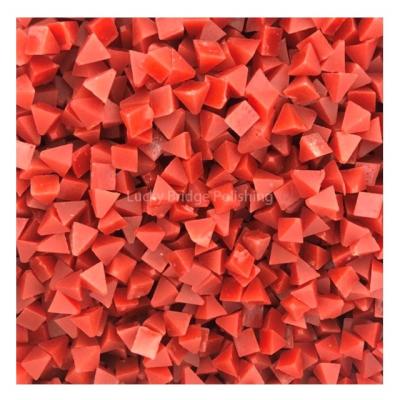 China Polishing Workpiece Customized Media Netherland Monaco Plastic Polishing Vibratory Tumbling Media Finishing Deburring Media for sale