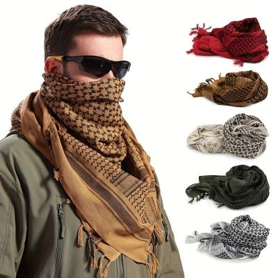 China Custom CCY Shemagh Keffiyeh Arab Scarf Arabic Ethnic Square Scarfs Muslim Shawls Hijabs Windproof  Lightweight Winter Warm Headscarf for sale