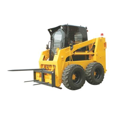 China Construction worksÂ   Hot CSS850 1 ton small skid steer loader with attachments pack clamp for sale for sale