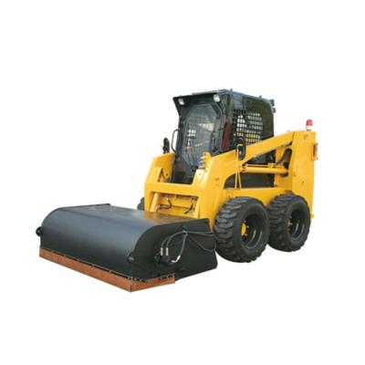 China Construction worksÂ   China Shandong factory CSS650 skid steer loader with road sweeper attachment prices for sale for sale