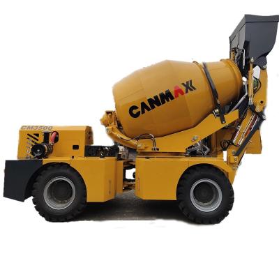 China Construction worksÂ   High quality CM3500 3 cubic meter self loading concrete cement mixer truck pump for sale for sale