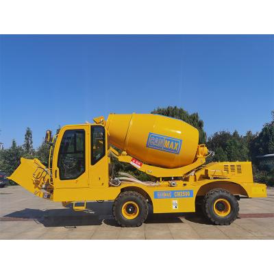 China Construction worksÂ   CM2500 2.5m3 4x4 Small Cheap Mobile 76KW Self Loading Retarder Concrete Mixer Truck for sale