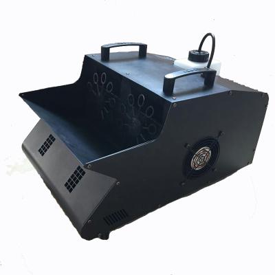 China Iron 1500w Two Wheels DJ Bar Wedding Fog Bubble Machine for sale