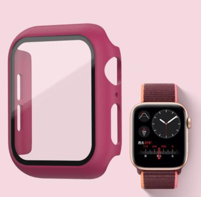 China All Included For iwatch Case Screen Smart Watch PC Tempered Cover Device 44 42 40 38Mm For Iwatch Series 5 6 7 For Apple Watch Case for sale