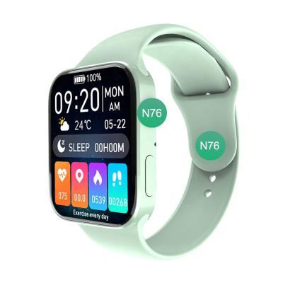 China New Wifi Smart Watch N76 Serie 7 Support BT Call 3D Show Wireless Charging Heart Rate Blood Pressure Monitor Watch Smartwatch N76 for sale