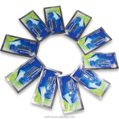 China For Home Use 14pcs/Pack Gel Strips And Dry Strips Non Peroxide Dental Care Teeth Whitening Strips for sale