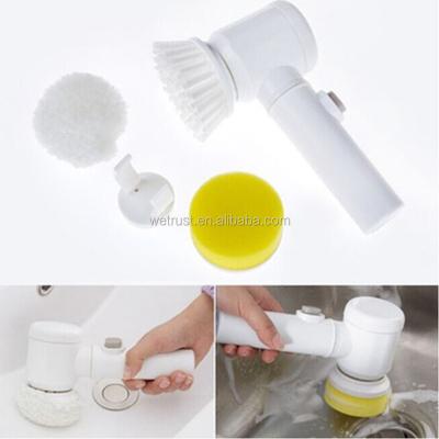 China Viable As Seen On TV Bath Tub Electric Kitchen Cleaning Brush Household 5 In 1 Magic Brush for sale