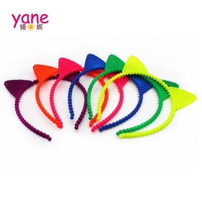 China Cheap Girl Hairband Headband Decorated Plastic Cat Ears Headband For Kid for sale