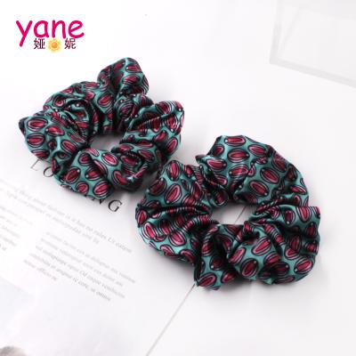 China Attractive Custom Hair Accessories Satin Hair Scrunchies For Girl Hair Decoration for sale