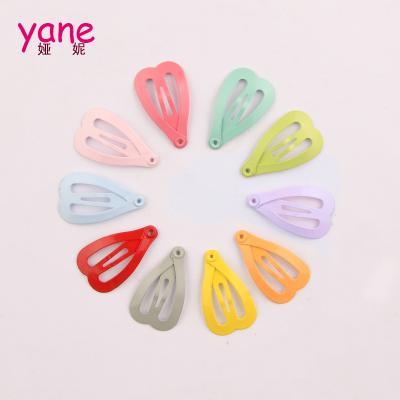 China High Quality Mini Hair Clip Multi Color Heart Hair Clip 2cm BB Bangs Barrette For Girl for sale