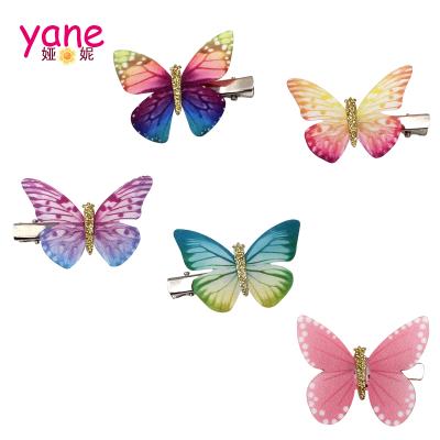 China Fashional Vivid Style Fabric Style Hot Sale Butterfly Headclips Hair Clip Multi Style Hair Clip for sale