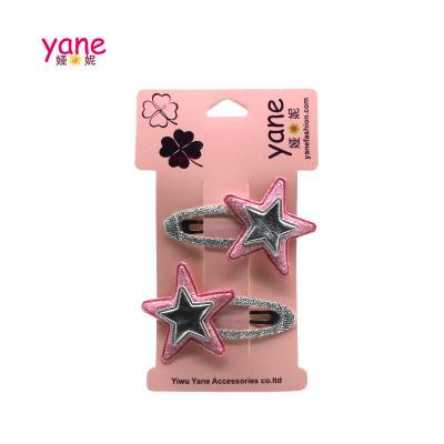 China New Fashionable Hair Clips Accessories Hot-selling Children's Snap Star Shape Children Wholesale Hair Clip for sale