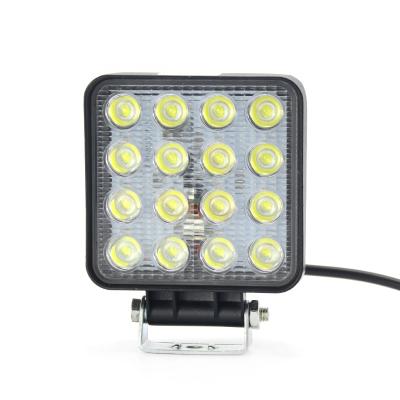 China Car Diecast Aluminum Housing Accessories 48w Led Work Light Waterproof Offroad LED Work Light Driving Light for sale