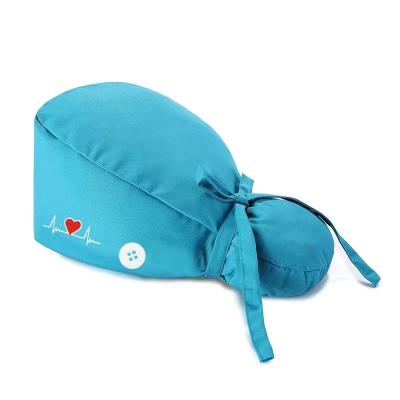 China Eco-Friendly Custom Modern Classic Scrub Hat With Button for sale